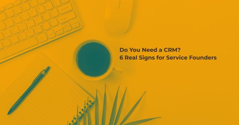 Do you need a CRM blog post featured image by We Thrive Collective